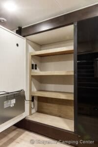 2026 Forest River Cherokee Grey Wolf 27LH Rear Living Travel Trailer Interior Image