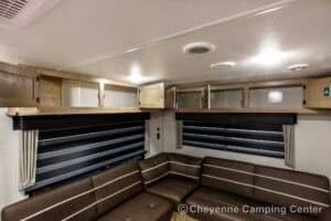 2026 Forest River Cherokee Grey Wolf 27LH Rear Living Travel Trailer Interior Image