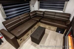 2026 Forest River Cherokee Grey Wolf 27LH Rear Living Travel Trailer Interior Image