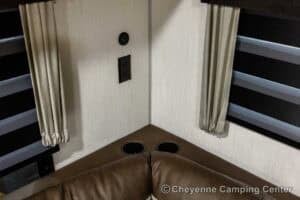 2026 Forest River Cherokee Grey Wolf 27LH Rear Living Travel Trailer Interior Image