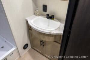 2026 Forest River Cherokee Grey Wolf 27LH Rear Living Travel Trailer Interior Image