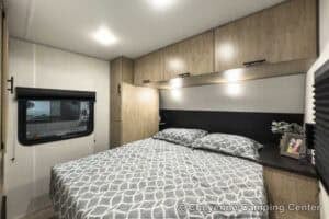 2026 Forest River Cherokee Grey Wolf 27LH Rear Living Travel Trailer Interior Image