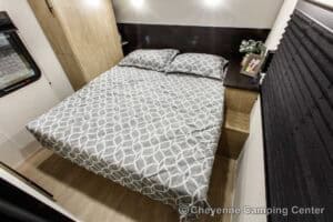 2026 Forest River Cherokee Grey Wolf 27LH Rear Living Travel Trailer Interior Image