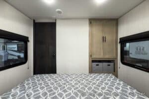 2026 Forest River Cherokee Grey Wolf 27LH Rear Living Travel Trailer Interior Image