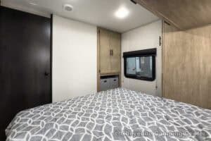 2026 Forest River Cherokee Grey Wolf 27LH Rear Living Travel Trailer Interior Image