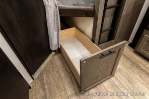 2025 Forest River Cherokee Alpha Wolf 26DBH-L Bunkhouse Travel Trailer Interior Image