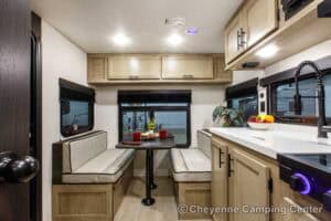 2026 Forest River Cherokee Wolf Pup Black Label 16CMBL Small Camper Interior Image