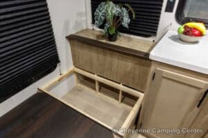 2026 Forest River Cherokee Wolf Pup Black Label 16CMBL Small Camper Interior Image