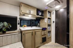 2026 Forest River Cherokee Wolf Pup Black Label 16CMBL Small Camper Interior Image