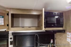 2026 Forest River Cherokee Wolf Pup Black Label 16CMBL Small Camper Interior Image