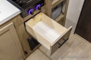 2026 Forest River Cherokee Wolf Pup Black Label 16CMBL Small Camper Interior Image