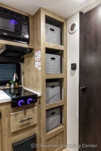 2026 Forest River Cherokee Wolf Pup Black Label 16CMBL Small Camper Interior Image