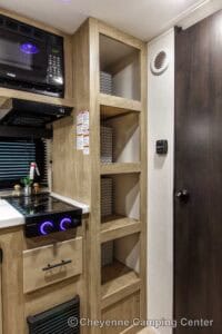 2026 Forest River Cherokee Wolf Pup Black Label 16CMBL Small Camper Interior Image