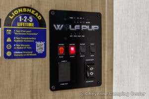 2026 Forest River Cherokee Wolf Pup Black Label 16CMBL Small Camper Interior Image