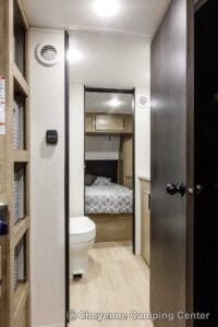 2026 Forest River Cherokee Wolf Pup Black Label 16CMBL Small Camper Interior Image