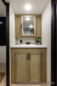 2026 Forest River Cherokee Wolf Pup Black Label 16CMBL Small Camper Interior Image