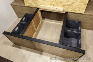 2026 Forest River Cherokee Wolf Pup Black Label 16CMBL Small Camper Interior Image