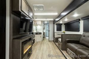 2026 Forest River Cherokee Alpha Wolf 25RB-L Couples Travel Trailer Interior Image