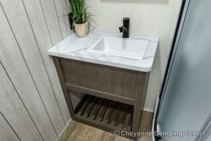 2026 Forest River Cherokee Alpha Wolf 25RB-L Couples Travel Trailer Interior Image