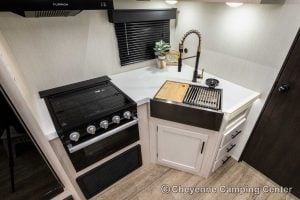 2026 Forest River Cherokee Alpha Wolf 25RB-L Couples Travel Trailer Interior Image