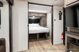 2026 Forest River Cherokee Alpha Wolf 25RB-L Couples Travel Trailer Interior Image