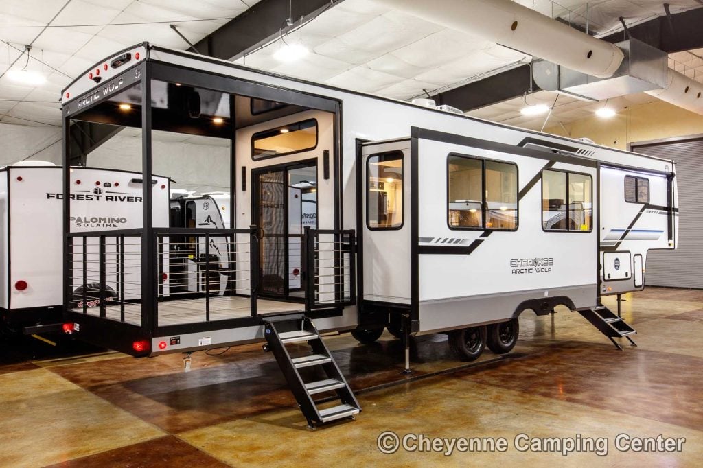 2026 Forest River Sabre 37RVMILES Rear Den Fifth Wheel With Deck Enterior Image