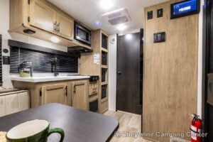 2027 Forest River Cherokee Wolf Pup Black Label 16CMBL Small Camper Interior Image