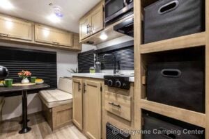 2027 Forest River Cherokee Wolf Pup Black Label 16CMBL Small Camper Interior Image