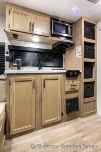 2027 Forest River Cherokee Wolf Pup Black Label 16CMBL Small Camper Interior Image