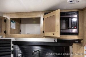 2027 Forest River Cherokee Wolf Pup Black Label 16CMBL Small Camper Interior Image