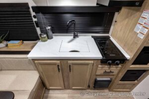 2027 Forest River Cherokee Wolf Pup Black Label 16CMBL Small Camper Interior Image