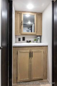 2027 Forest River Cherokee Wolf Pup Black Label 16CMBL Small Camper Interior Image