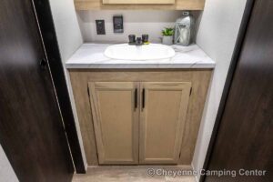 2027 Forest River Cherokee Wolf Pup Black Label 16CMBL Small Camper Interior Image