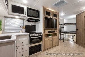 2025 Palomino SolAire Ultra Lite 2430BHS Bunkhouse Travel Trailer Interior Image