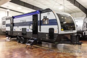 2027 Forest River Cherokee Grey Wolf 27GH Front Kitchen Travel Trailer Exterior Image