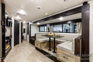 2027 Forest River Cherokee Grey Wolf 27GH Front Kitchen Travel Trailer Interior Image