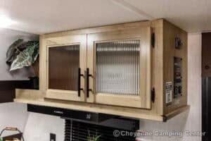 2026 Forest River Cherokee Grey Wolf 27GH Front Kitchen Travel Trailer Interior Image