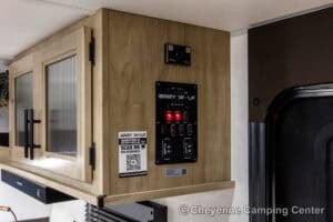 2026 Forest River Cherokee Grey Wolf 27GH Front Kitchen Travel Trailer Interior Image