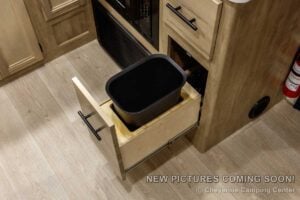 2027 Forest River Cherokee Grey Wolf 27GH Front Kitchen Travel Trailer Interior Image