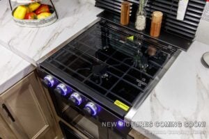 2027 Forest River Cherokee Grey Wolf 27GH Front Kitchen Travel Trailer Interior Image