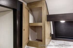 2026 Forest River Cherokee Grey Wolf 27GH Front Kitchen Travel Trailer Interior Image