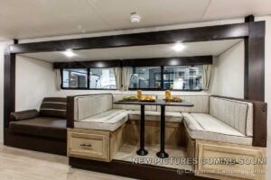 2027 Forest River Cherokee Grey Wolf 27GH Front Kitchen Travel Trailer Interior Image