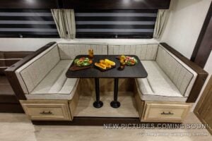 2027 Forest River Cherokee Grey Wolf 27GH Front Kitchen Travel Trailer Interior Image