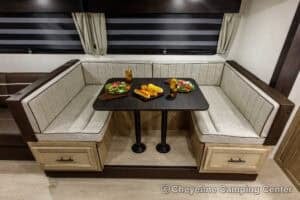 2026 Forest River Cherokee Grey Wolf 27GH Front Kitchen Travel Trailer Interior Image