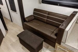 2026 Forest River Cherokee Grey Wolf 27GH Front Kitchen Travel Trailer Interior Image