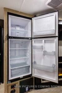 2027 Forest River Cherokee Grey Wolf 27GH Front Kitchen Travel Trailer Interior Image