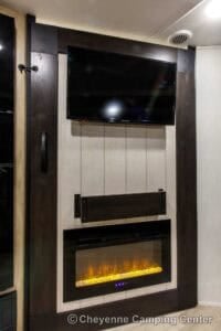 2026 Forest River Cherokee Grey Wolf 27GH Front Kitchen Travel Trailer Interior Image