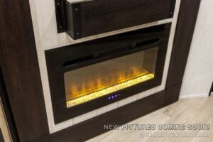 2027 Forest River Cherokee Grey Wolf 27GH Front Kitchen Travel Trailer Interior Image
