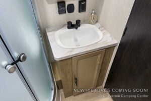 2027 Forest River Cherokee Grey Wolf 27GH Front Kitchen Travel Trailer Interior Image
