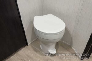 2027 Forest River Cherokee Grey Wolf 27GH Front Kitchen Travel Trailer Interior Image